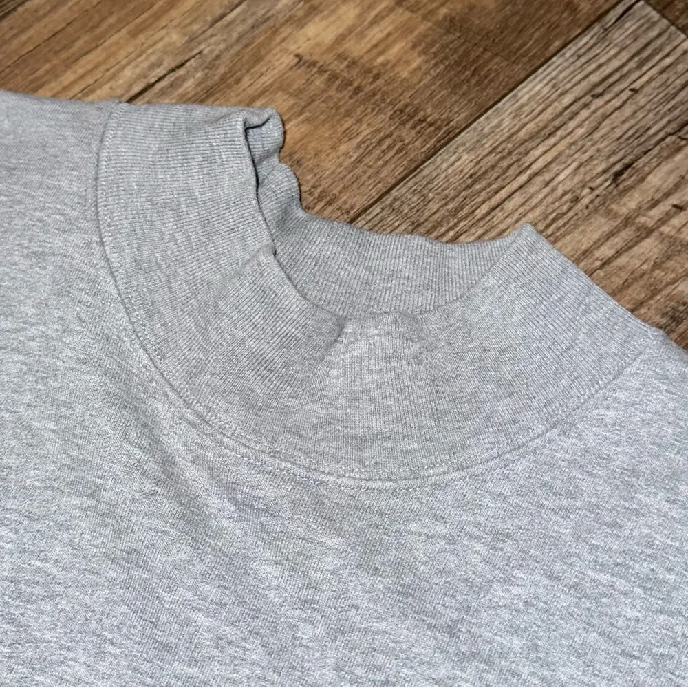 SOLD 💕Reformation Grey Mock Neck Oversized Pullover Sweatshirt - Picture 5 of 11